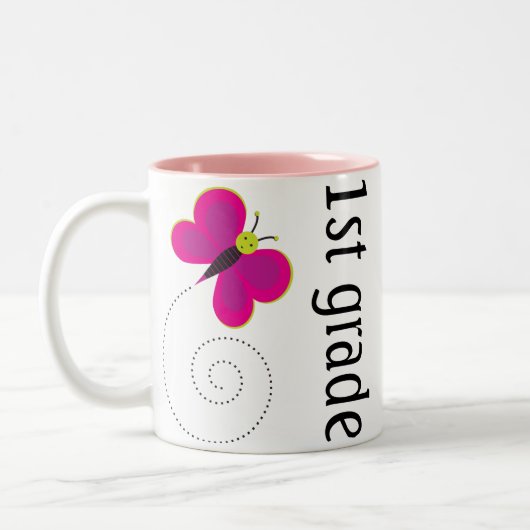 Hübsche 1. Grad-Lehrer-Tasse Zweifarbige Tasse (Links)