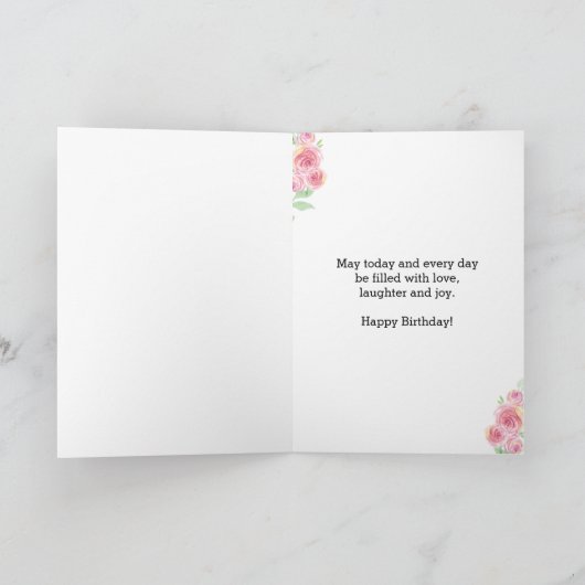 Hübsche 21. Geburtstagsgottstochter Karte (Innenseite)