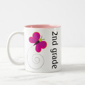 Hübsche 2. Grad-Lehrer-Tasse Zweifarbige Tasse (Links)