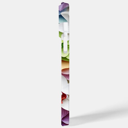 HÜBSCHE 3-D-SEHEN ORCHID-BLUME Case-Mate iPhone HÜLLE (Rückseite / Links)