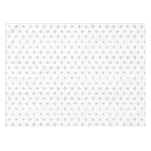 Hübsche 6-Punkte-Sterne auf Weiß Tischdecke (Vorderseite (Horizontal))