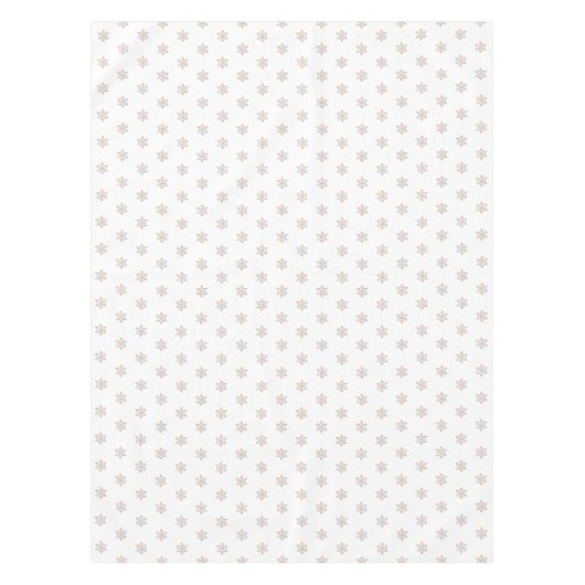 Hübsche 6-Punkte-Sterne auf Weiß  Tischdecke (Vorderseite)