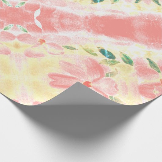 Hübsche Abflusskoralle Geschenkpapier (Ecke)