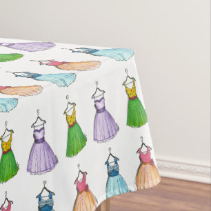 Hübsche Abschlussballkleider Vintage Retro 1950er Tischdecke