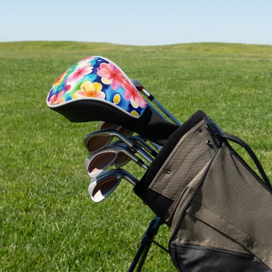 Hübsche Abstrakte Blume Muster Golf Head Cover Headcover (In SItu)