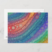 Hübsche Abstrakte Kreise Postkarte (Vorne/Hinten)
