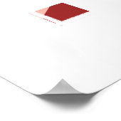 Hübsche Abstrakte Kunst druckt Künstlerisch Red Ch Poster (Ecke)