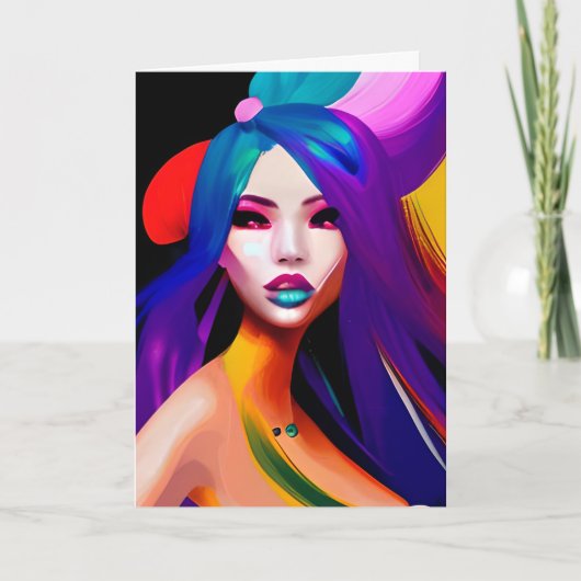 Hübsche Abstrakte Kunst haben einen schönen Tag Karte (Vorderseite)