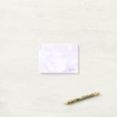 Hübsche Abstrakte Lila Petalen Post-it Klebezettel (Auf Schreibtisch)