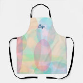 Hübsche Abstrakte Pastel Dreamy Ellipses Schürze (Vorderseite)