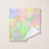 Hübsche abstrakte Pastelle Badhandtuch Set (Waschlappen)