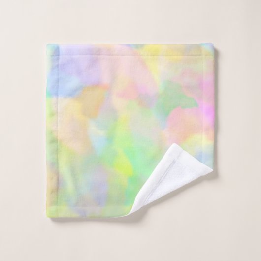 Hübsche abstrakte Pastelle Badhandtuch Set (Waschlappen)