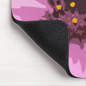 Hübsche Abstrakte Rosa Daisy-Blume Mousepad (Ecke)