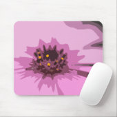Hübsche Abstrakte Rosa Daisy-Blume Mousepad (Mit Mouse)