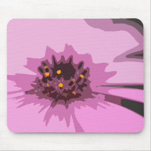 Hübsche Abstrakte Rosa Daisy-Blume Mousepad