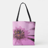 Hübsche Abstrakte Rosa Daisy-Blume Tasche (Rückseite)