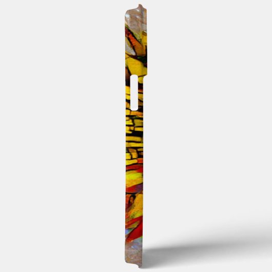 Hübsche Abstrakte Sonnenblumenmalerei Case-Mate iPhone Hülle (Rückseite / Rechts)