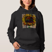 Hübsche Abstrakte Sonnenblumenmalerei Hoodie (Vorderseite)