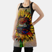 Hübsche Abstrakte Sonnenblumenmalerei Schürze (InSitu)