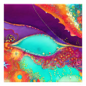 Hübsche Abstrakte Strandkunst Fotodruck (Vorne)