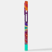 Hübsche Abstrakte Strandkunst iPhone Hülle (Linke Seite)