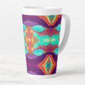 Hübsche Abstrakte Strandkunst Milchtasse (Rechte Ecke)