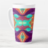 Hübsche Abstrakte Strandkunst Milchtasse (Linke Ecke)