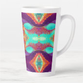 Hübsche Abstrakte Strandkunst Milchtasse (Rechts)