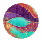 Hübsche Abstrakte Strandkunst Schneidebrett (Vorderseite)