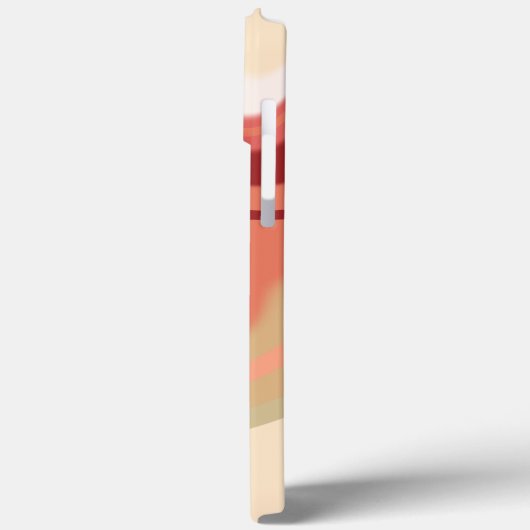 Hübsche Abstrakte Swirt Rote Inspirivity Modern Case-Mate iPhone Hülle (Rückseite / Links)