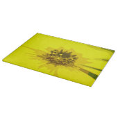 Hübsche Abstrakte Vivid Yellow Daisy Blume Schneidebrett (Ecke)
