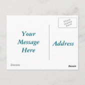 Hübsche abstrakte weiße Gänseblümchen-Postkarte Postkarte (Rückseite)