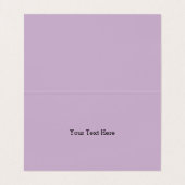 Hübsche Abstrakte Wirbel Lila-Gelbpinsel Visitenkarten (Innenseite Aufgefaltet)