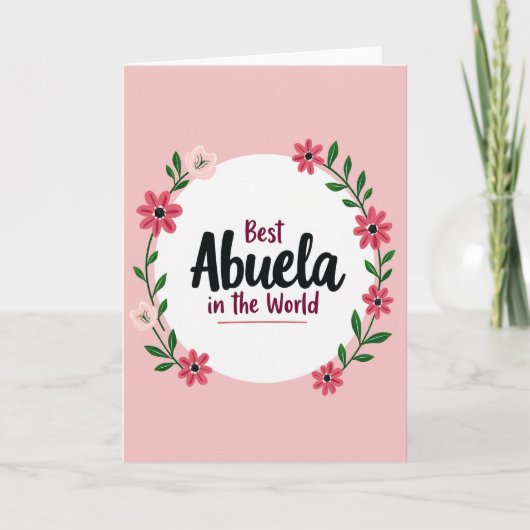 Hübsche Abuela Botanik Karte (Vorderseite)