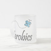 Hübsche Aerobics-Lehrer-Tasse Mattglastasse (Vorderseite Links)