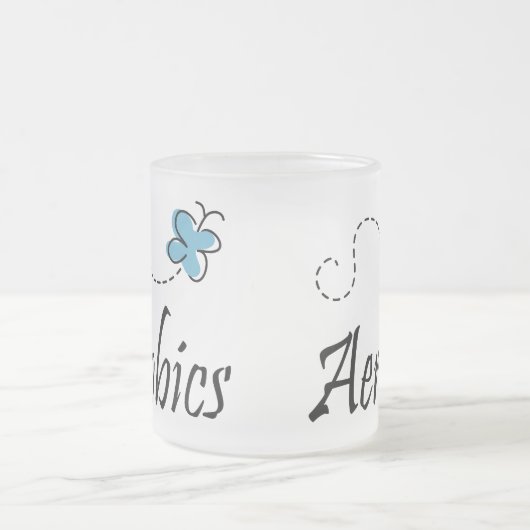 Hübsche Aerobics-Lehrer-Tasse Mattglastasse (Mittel)