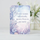 Hübsche Affirmationskarten, Lila Anführungszeichen (Stehend Vorderseite)