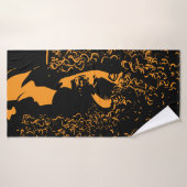 Hübsche Afrikanerin mit afro-haargeschmücktem Port Badehandtuch (Badehandtuch)