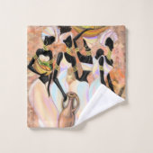 Hübsche afrikanische Frauen Badetücher Badhandtuch Set (Waschlappen)