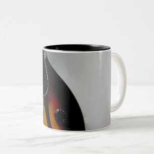 Hübsche Akustikgitarre Zweifarbige Tasse