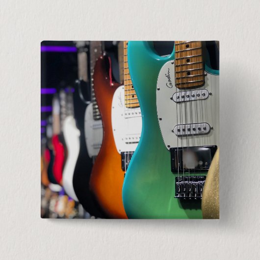 Hübsche akustische Gitarre Button (Vorderseite)