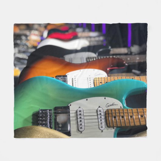 Hübsche akustische Gitarre Fleecedecke (Vorderseite (Horizontal))