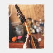 Hübsche akustische Gitarre Fleecedecke (Vorderseite)