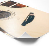 Hübsche akustische Gitarre Fotodruck (Ecke)