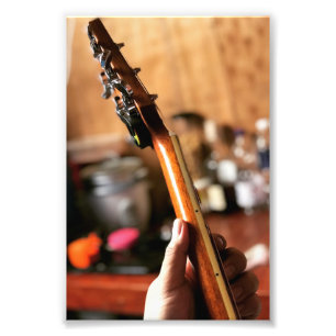 Hübsche akustische Gitarre Fotodruck