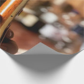 Hübsche akustische Gitarre Geschenkpapier (Ecke)