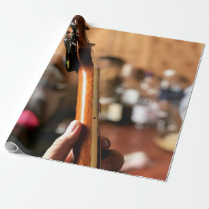 Hübsche akustische Gitarre Geschenkpapier