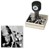 Hübsche akustische Gitarre Gummistempel (Stempel)
