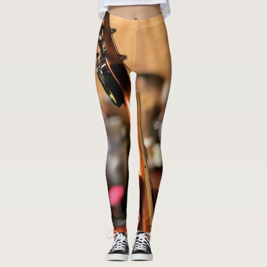 Hübsche akustische Gitarre Leggings (Vorderseite)