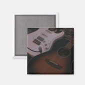 Hübsche akustische Gitarre Magnet (Vorderseite/Rückseite)